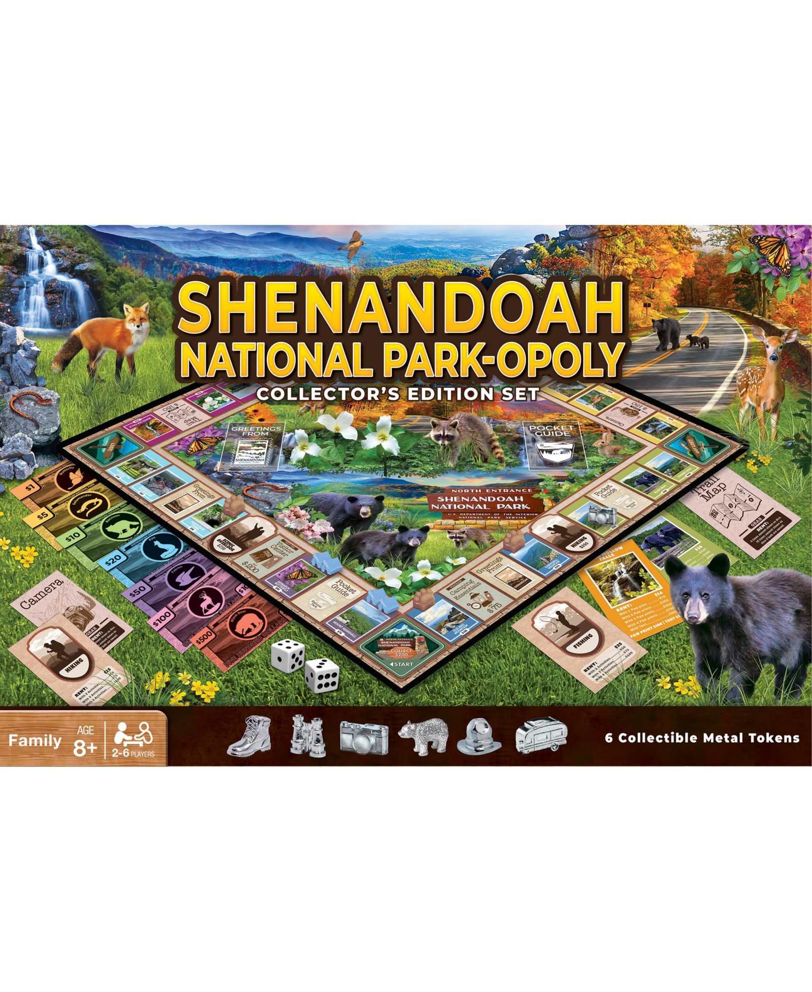 Настольная игра Masterpieces Puzzles Shenandoah National Park Opoly, возраст 8+