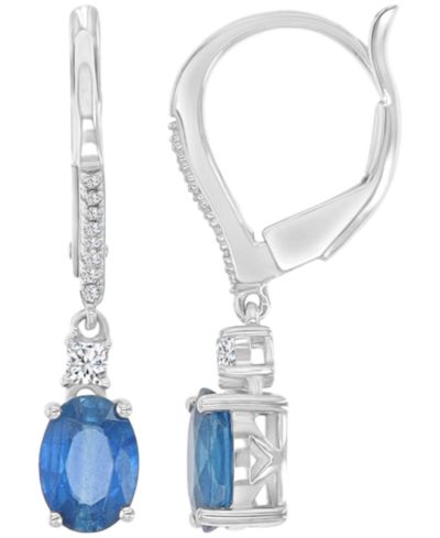 Серьги с бриллиантами и сапфирами Macy's (2 ct. t.w.)