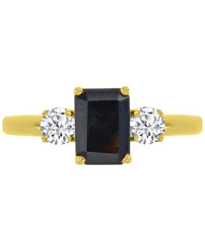 Кольцо Onyx & White Topaz