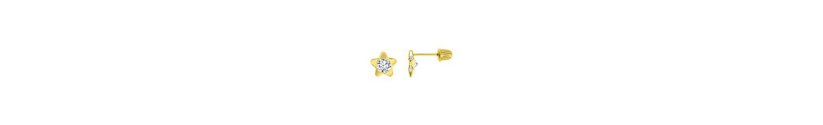 Серьги Macy's Cubic Zirconia Flower Screw Back Stud
