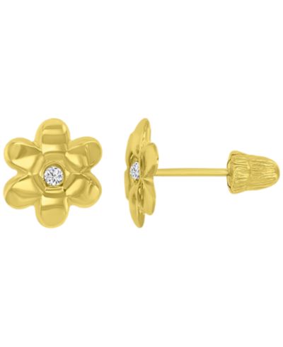 Серьги-гвоздики 14K желтое золото