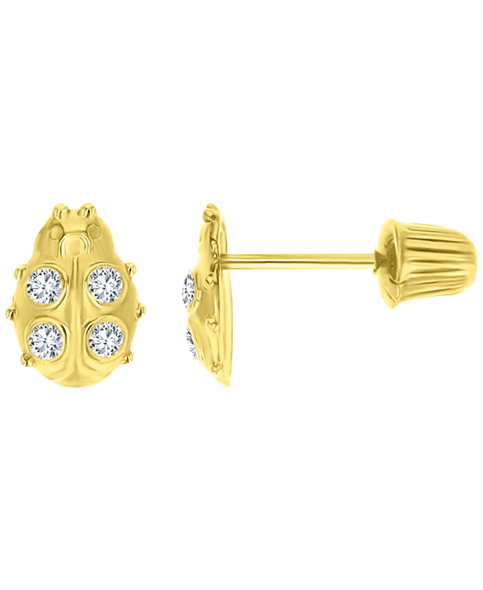 Серьги-гвоздики Macy's 14k Yellow Gold Lady Bug Stud Earrings