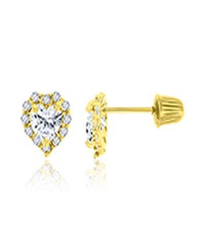 Серьги-гвоздики с бриллиантовым огранением 14k Yellow Gold