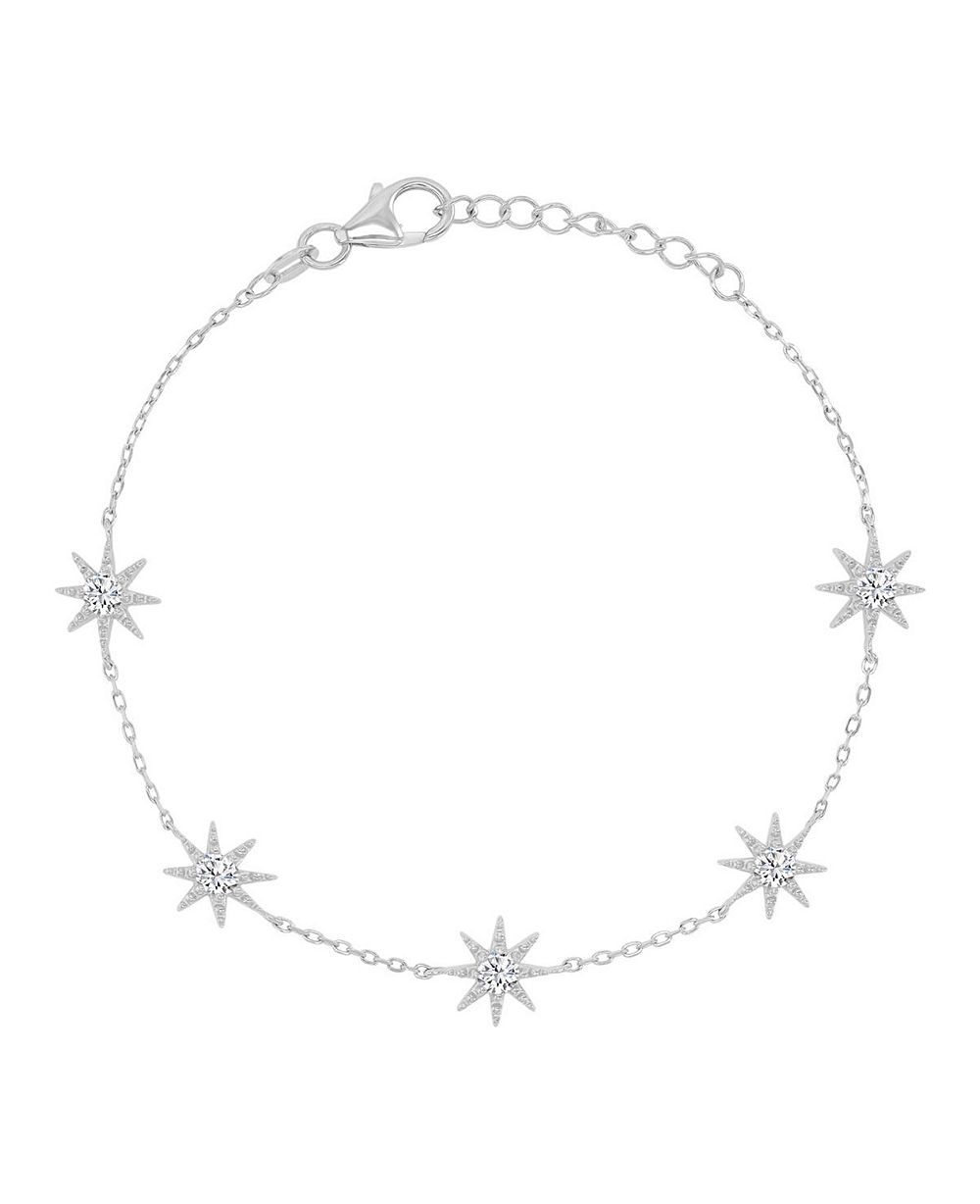 Macy's браслет Sun Station с напылением Rhodium поверх Silver и Cubic Zirconia
