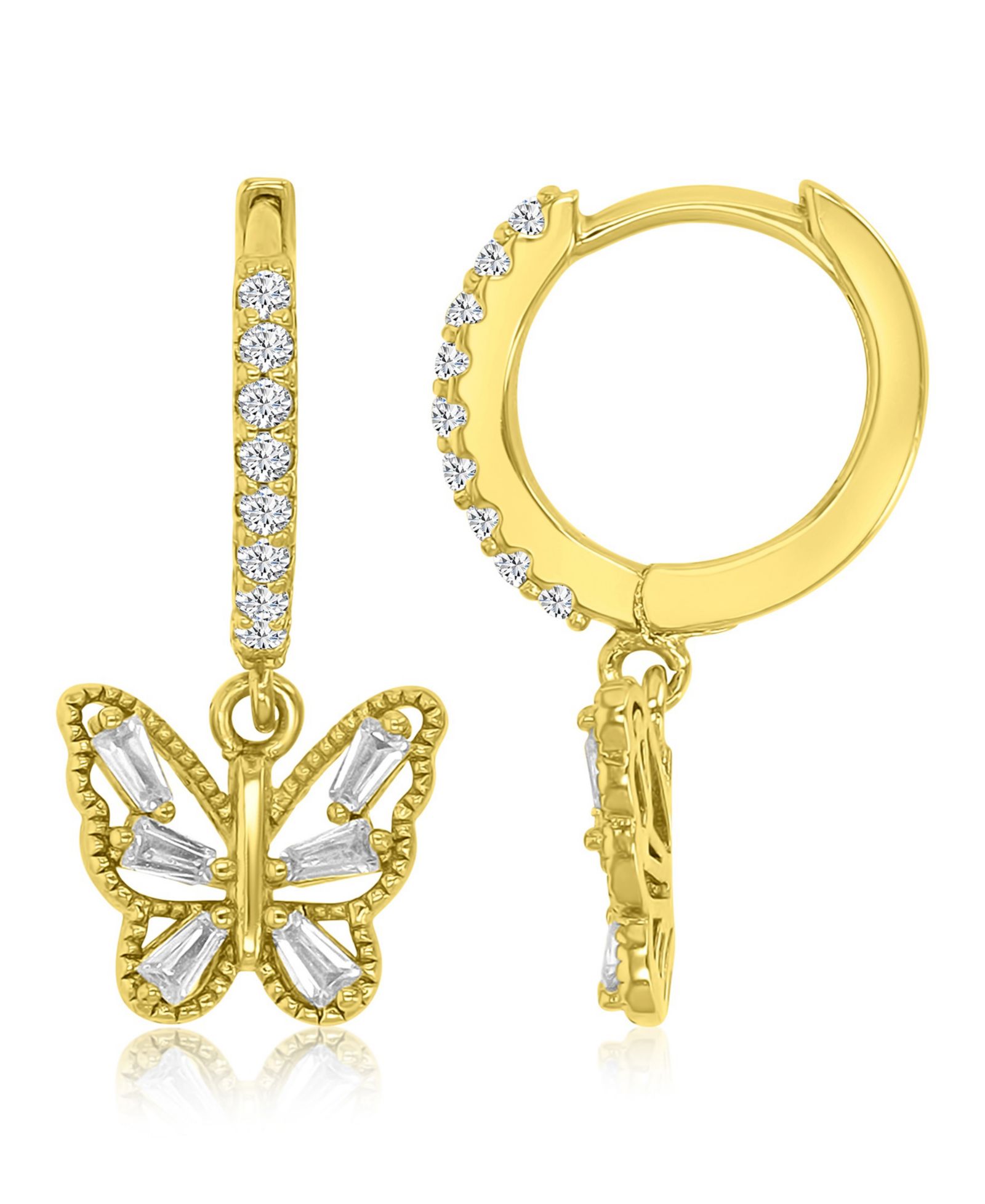 Серьги Macy's Cubic Zirconia (0.99 ct. t.w.) Butterfly