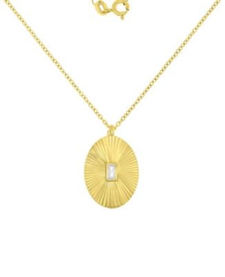 Macy's ожерелье из золота 14k и серебра