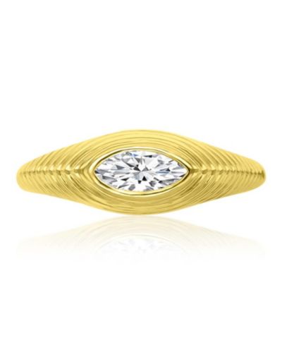 Кольцо Macy's Cubic Zirconia Marquise в 14k Yellow Gold Over Sterling Silver
