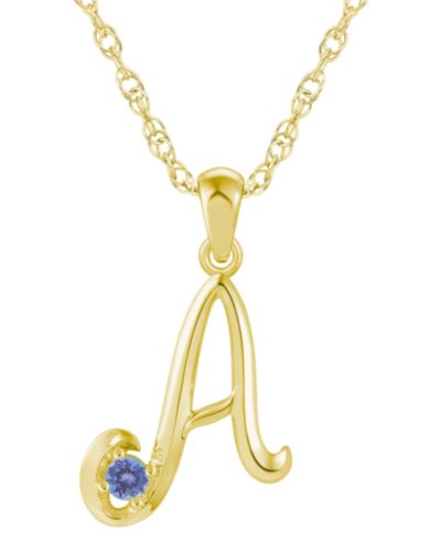 Tanzanite Yellow Gold A