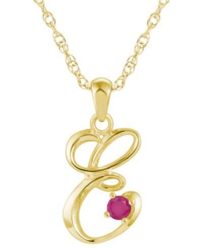 Ruby Yellow Gold E