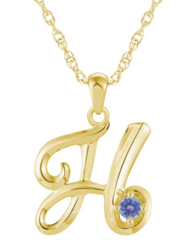 Tanzanite Yellow Gold H