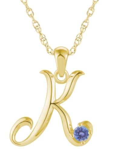 Tanzanite Yellow Gold K