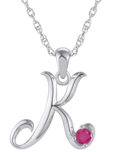 Ruby White Gold K
