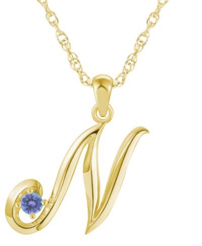Tanzanite Yellow Gold N