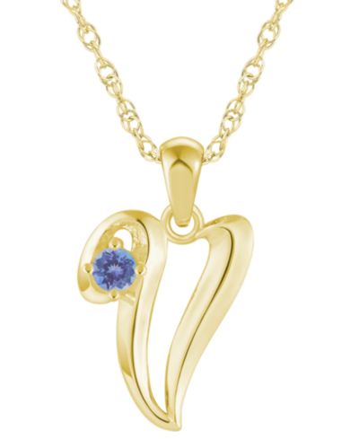 Tanzanite Yellow Gold V