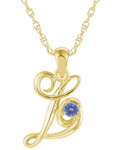 Tanzanite Yellow Gold L