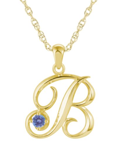 Tanzanite Yellow Gold B