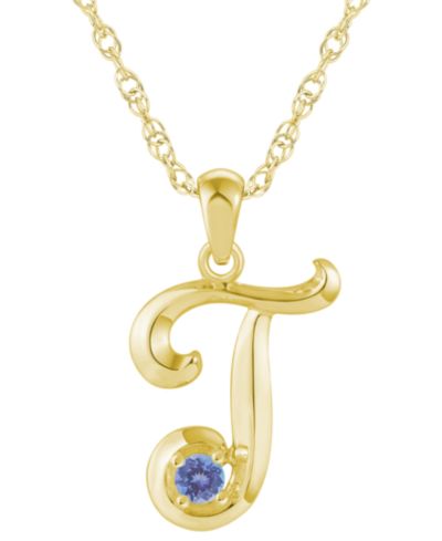Tanzanite Yellow Gold J