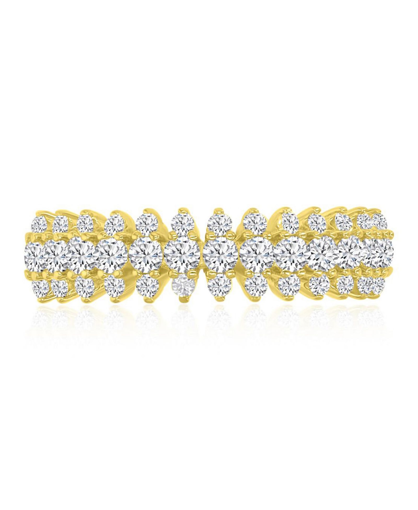 Кольцо Macy's Cubic Zirconia Spike в 14k Yellow Gold Over Sterling Silver
