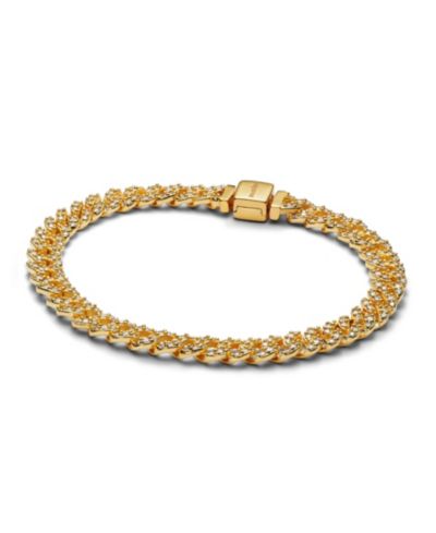 Браслет Pandora Gold-Plated Pavé Cuban Chain