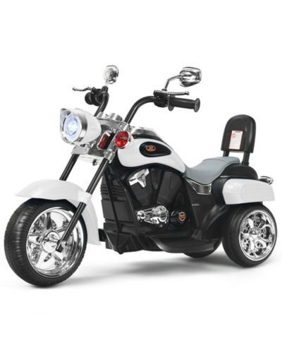 Детский мотоцикл Gymax 6V, трехколесный трик с фарой
