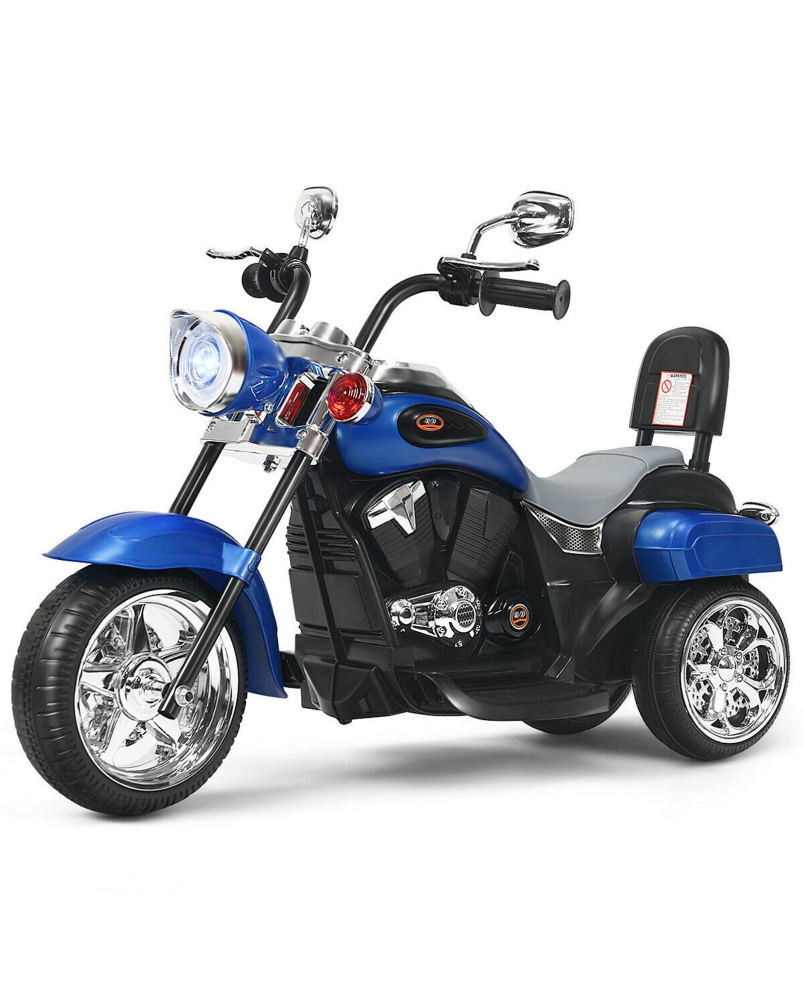 Gymax 6V Kids Ride On Chopper Motorcycle 3-Wheel Trike, 66 lbs. Capacity, Ages 3-8