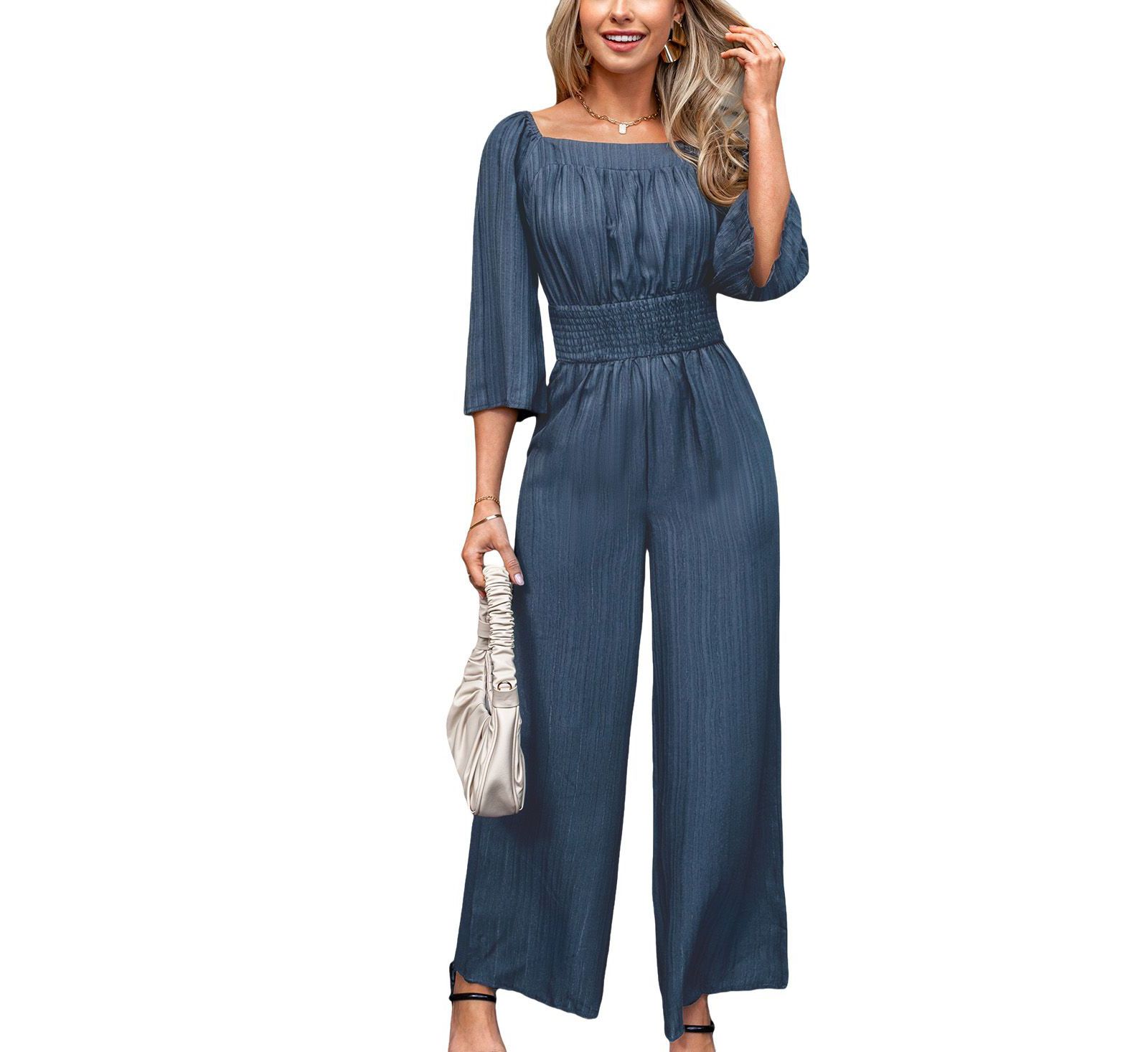 Cupshe Women's Square Neck Straight Leg Jumpsuit