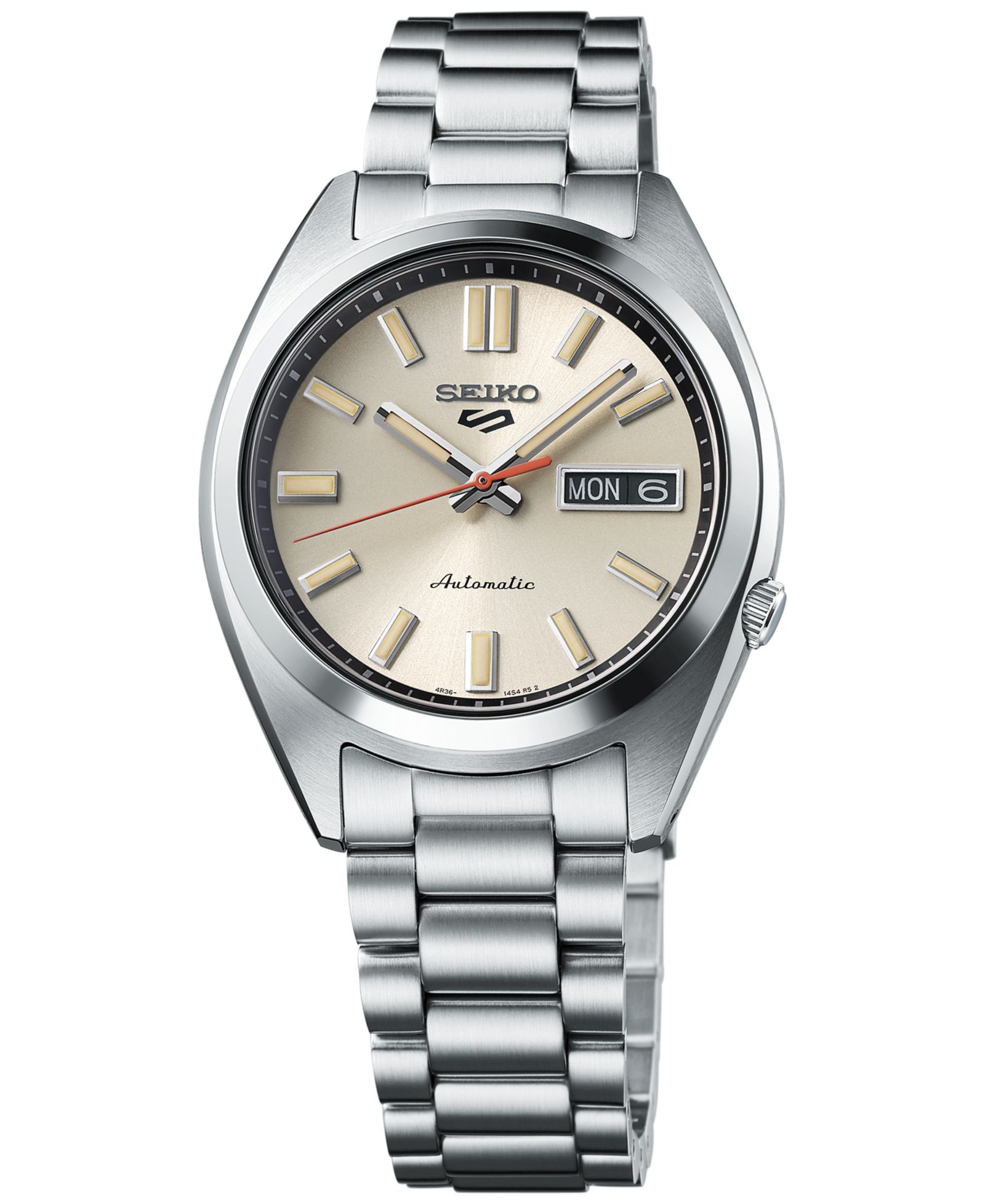 Мужские часы Seiko Automatic 5 Sports Midsize Stainless Steel Bracelet 37mm