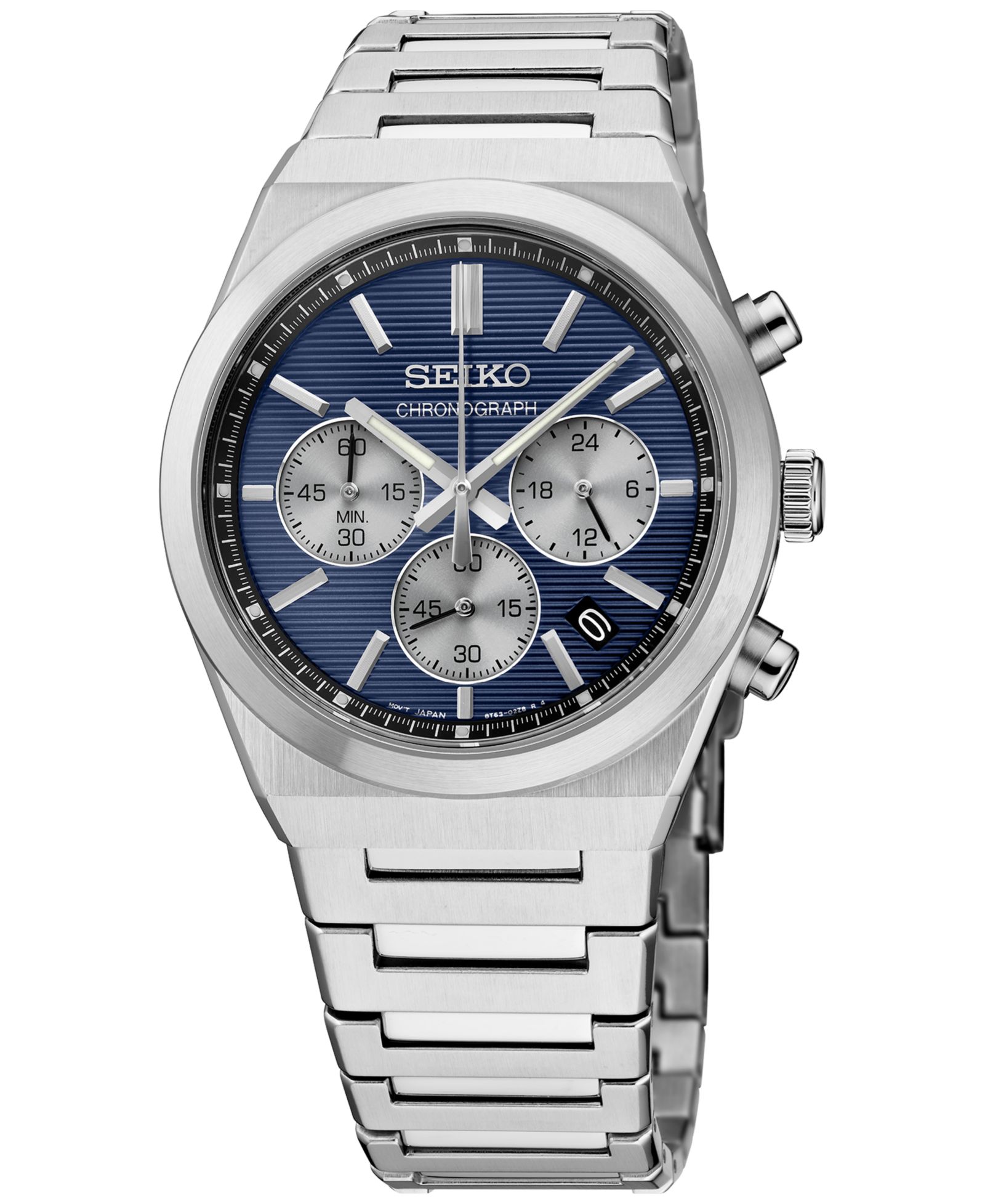 Seiko Мужские часы Chronograph Essentials из нержавеющей стали 40mm