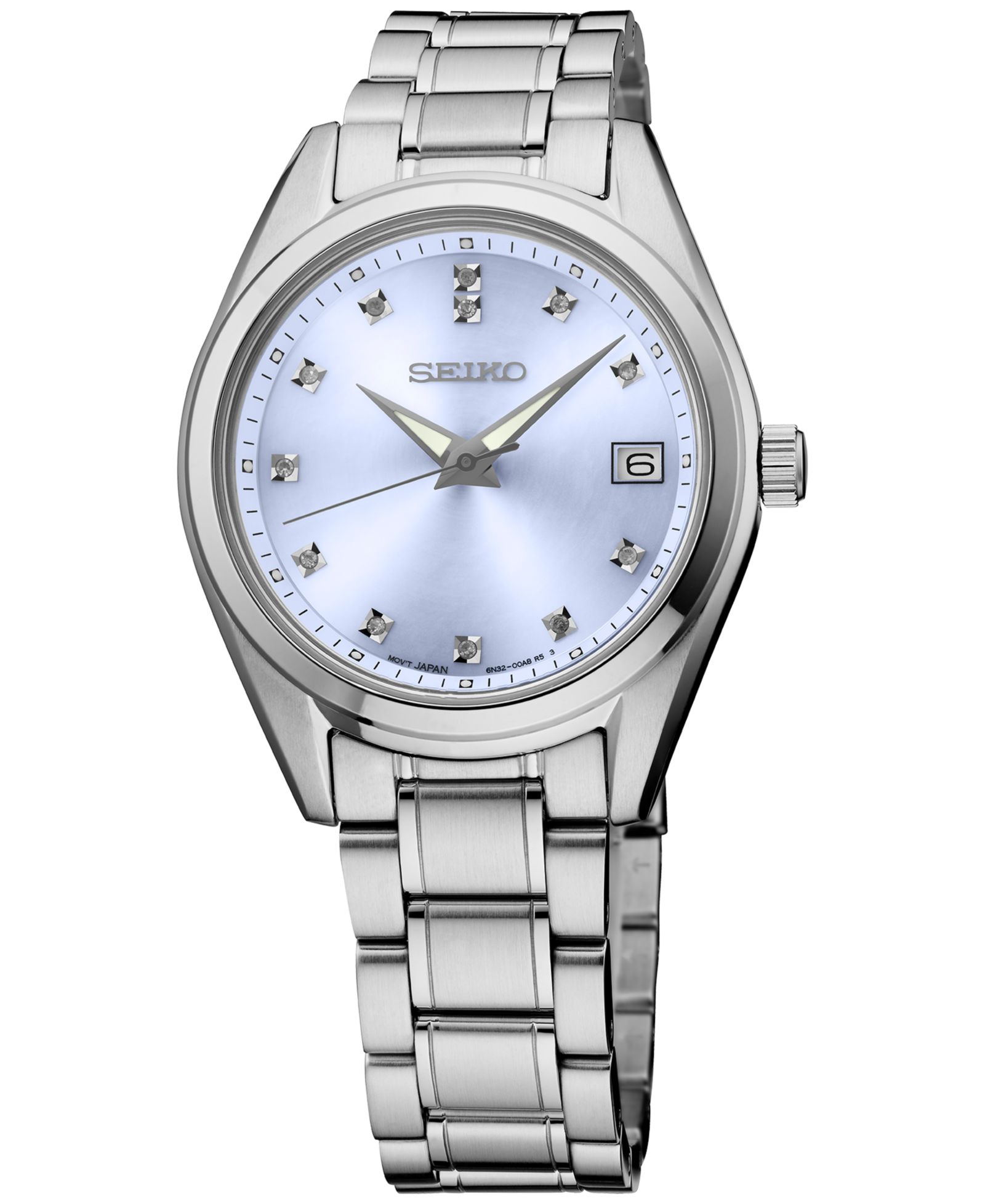 Женские наручные часы Seiko со стальным браслетом, 32mm