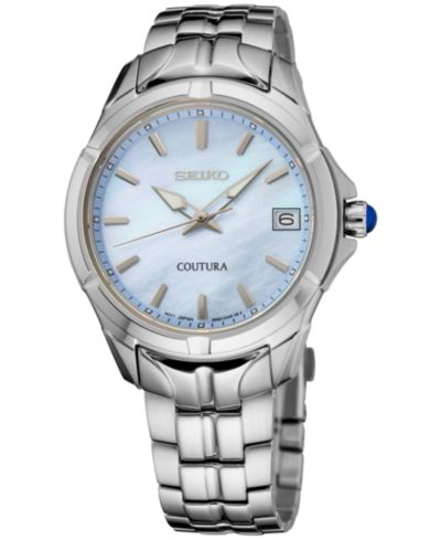 Женские часы Seiko Coutura Stainless Steel Bracelet 34mm