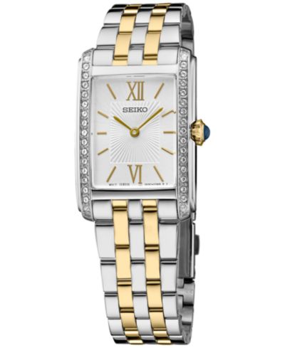 Seiko Женские Two-Tone Stainless Steel Bracelet Watch 23mm x 33mm