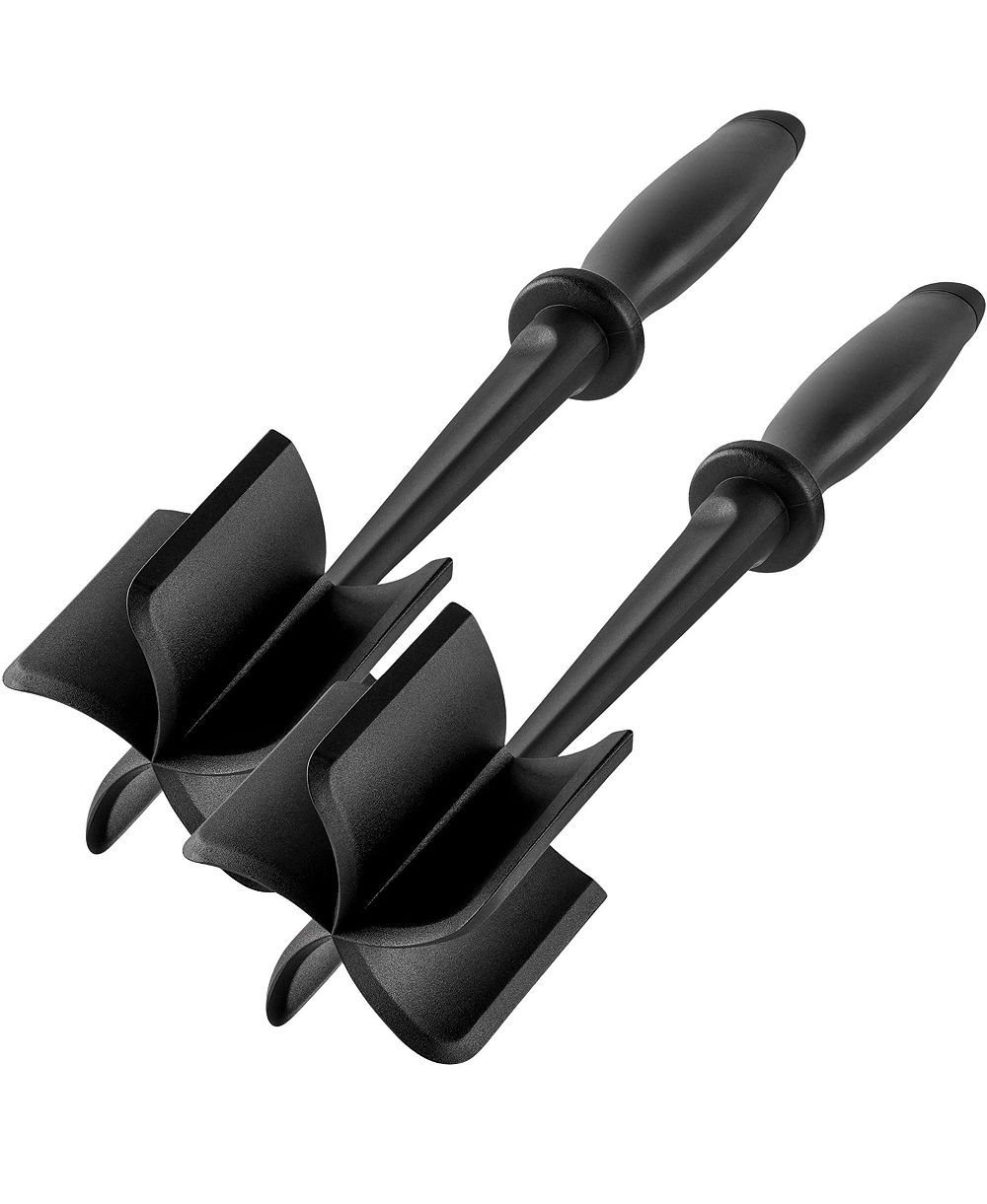 Zulay Kitchen 2 Pack Ground Beef Masher Chopper Tool Hamburger Meat Smasher