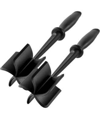 Zulay Kitchen 2 Pack Ground Beef Masher Chopper Tool Hamburger Meat Smasher