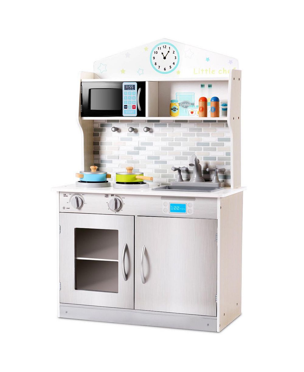 Игровой набор Gymax Kids Wooden Pretend Cooking