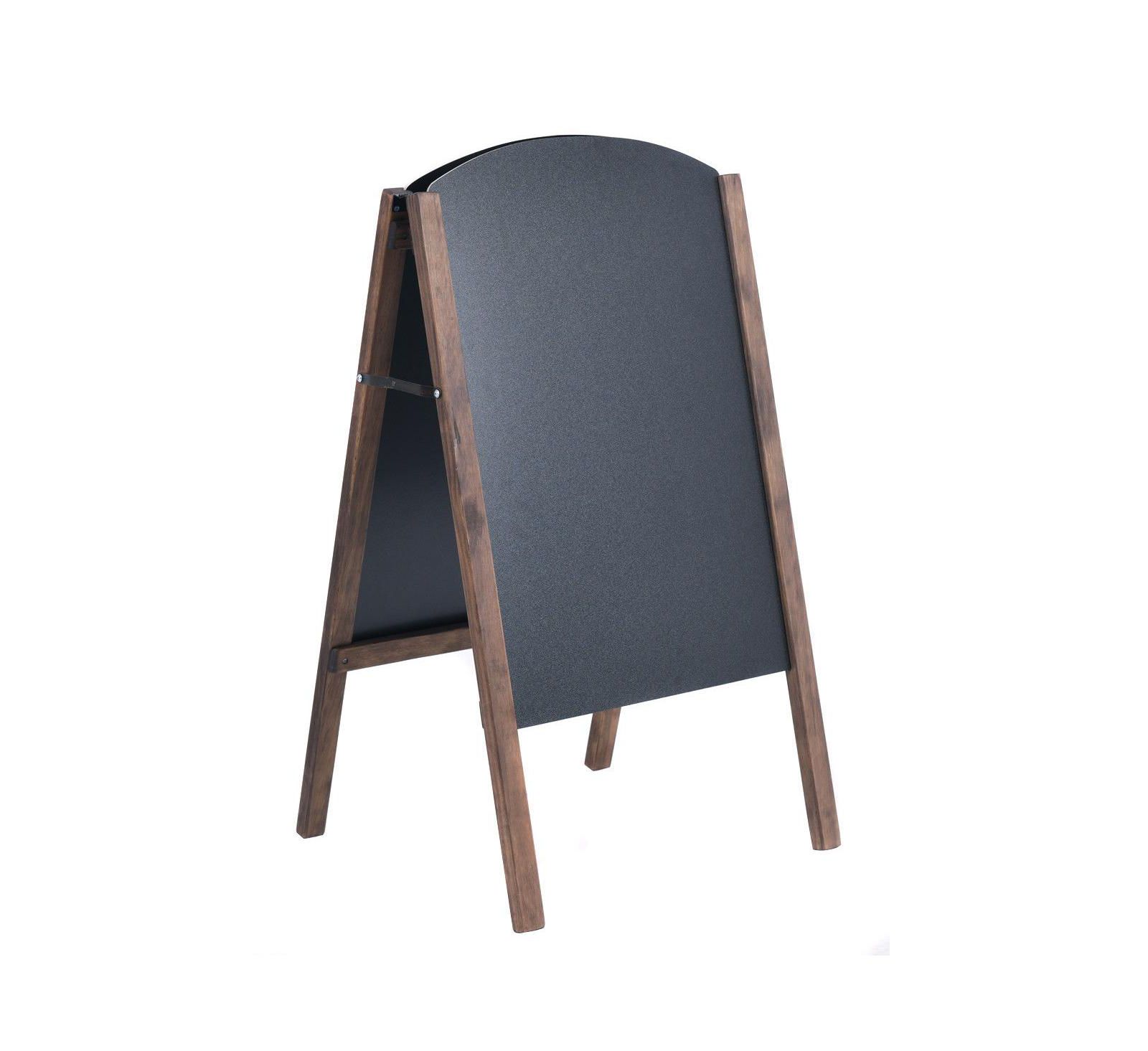 SKONYON 40-Inch Wooden A-Frame Sidewalk Chalkboard Sign for Wedding or Event Signage