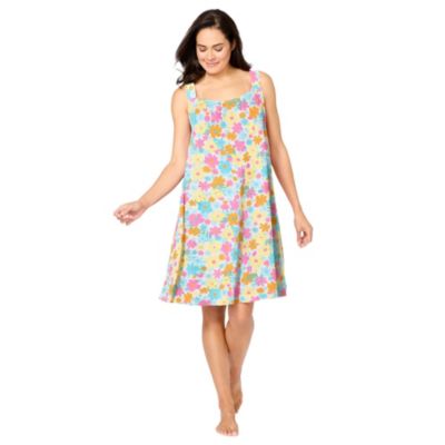Dreams & Co. Plus Size Dreams and Co. Sleeveless Terry Lounger