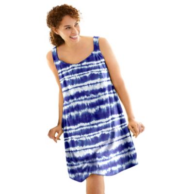 Dreams & Co. Plus Size Dreams and Co. Sleeveless Terry Lounger