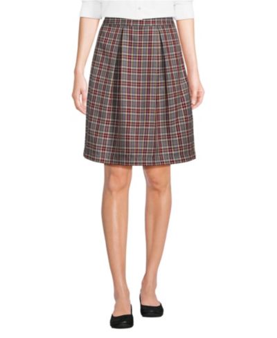 Gray heather/maroon plaid