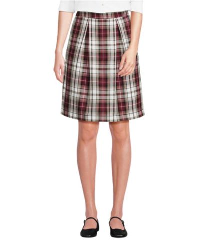 Garnet/khaki plaid