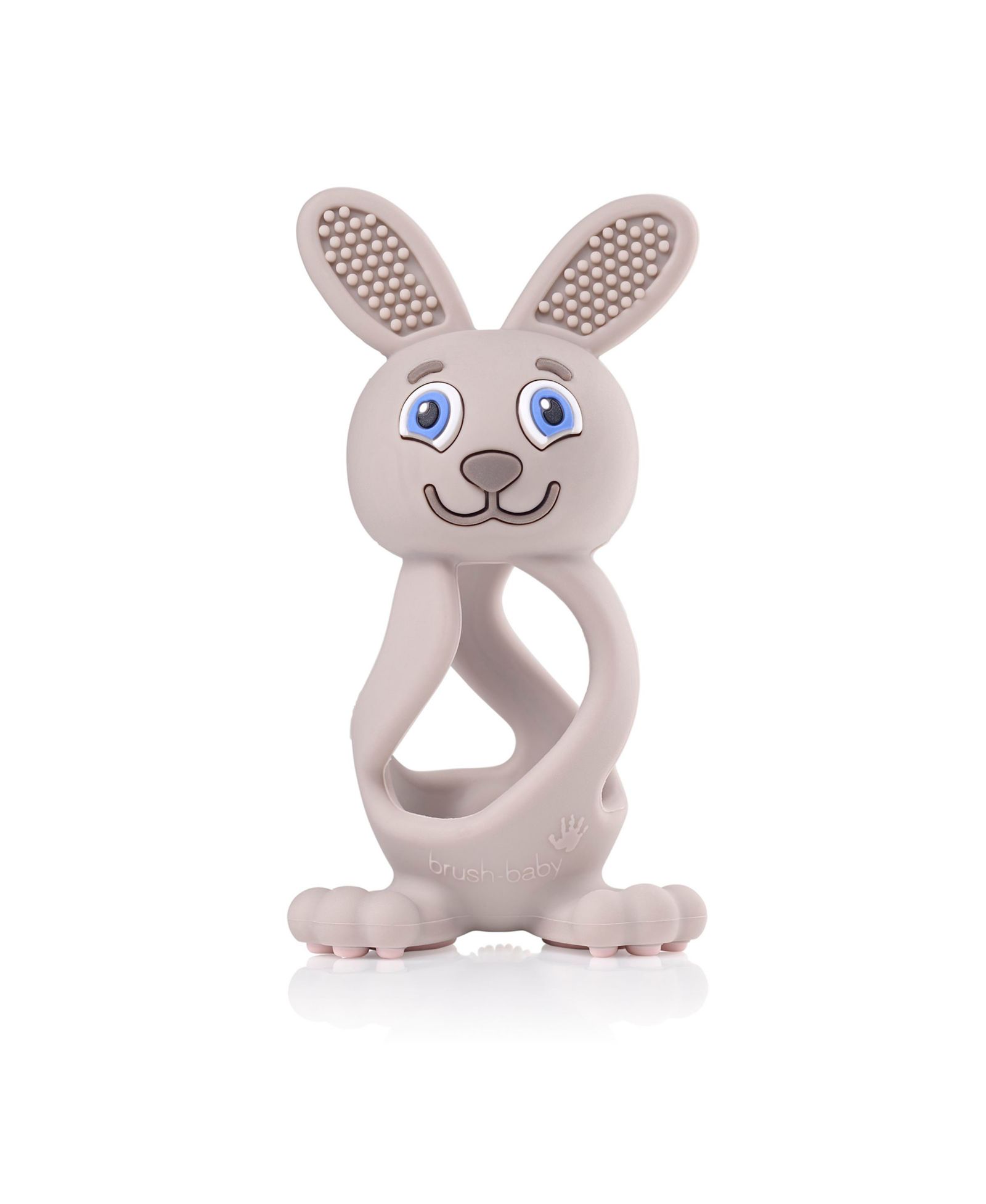 Прорезыватель для малышей Brush-Baby Bobbie Bunny Cappuccino Grey