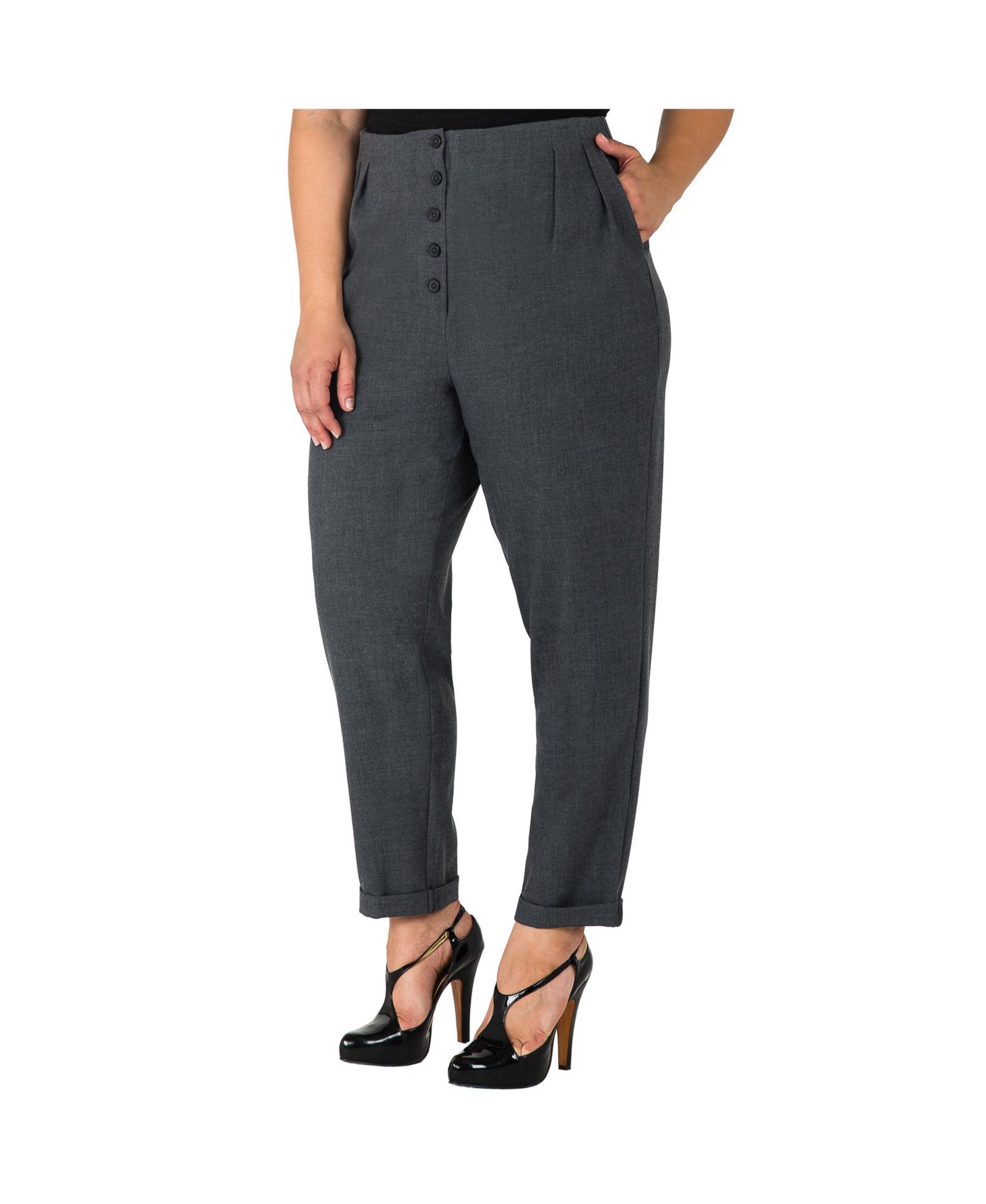 Женские укороченные брюки Standards & Practices Hollywood Waist Cropped Carrot