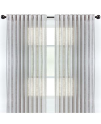 Chanasya Premium 2-Panel Soft Textured Semi Sheer Curtains