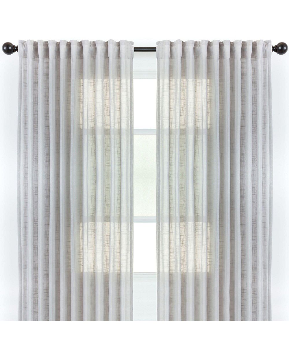 Chanasya Premium 2-Panel Soft Textured Semi Sheer Curtains