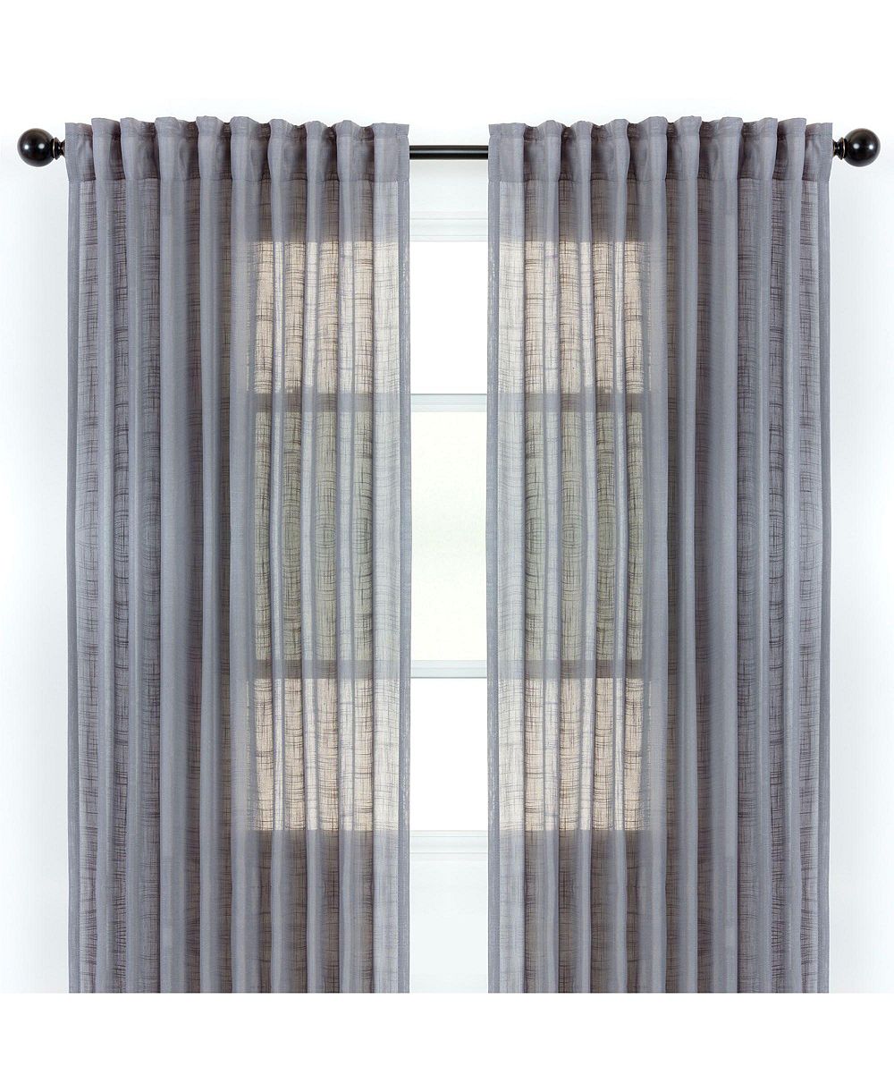 Chanasya Premium 2-Panel Soft Textured Semi Sheer Curtains