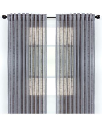 Chanasya Premium 2-Panel Soft Textured Semi Sheer Curtains