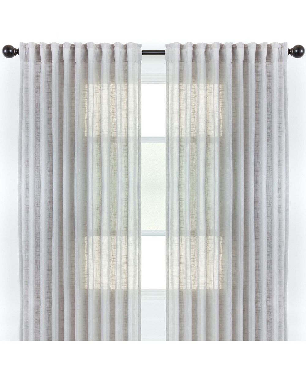 Chanasya Premium 2-Panel Soft Textured Semi Sheer Curtains