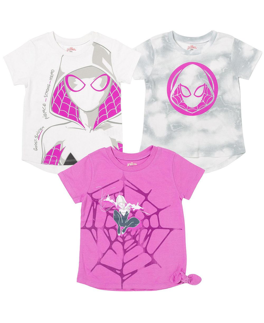 Мужские футболки Marvel Spider-Gwen Ghost Spider, 3 шт. (5-12 лет)