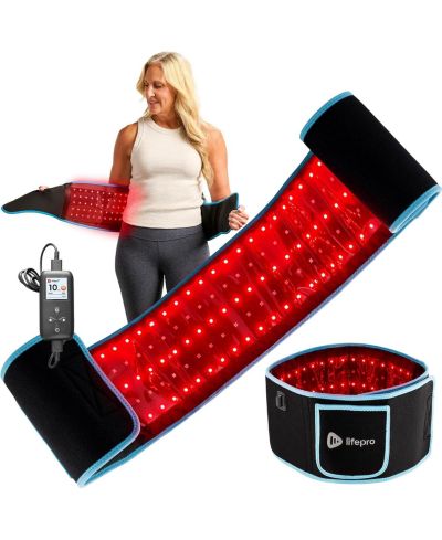 Lifepro Red Light Therapy Belt, беспроводной портативный инфракрасный согревающий пояс для снятия боли в теле, животе, бедрах и спине, 660nm & 850nm