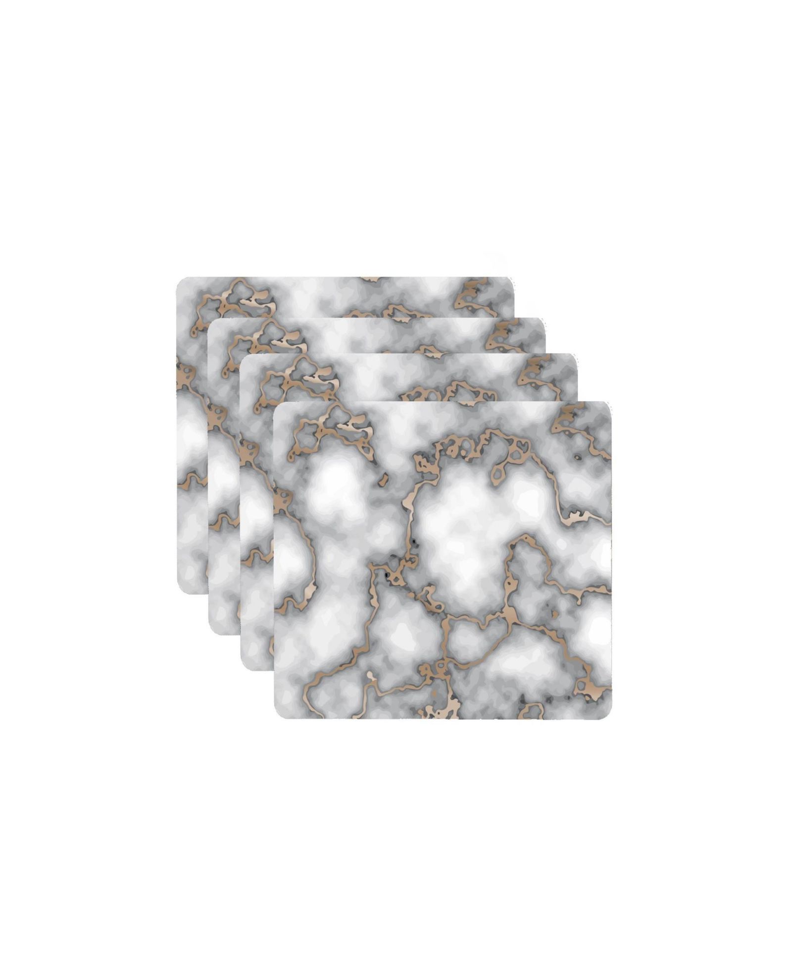 Набор подставок под тарелки Dainty Home Marble Cork 4 шт. 15x15 Inch