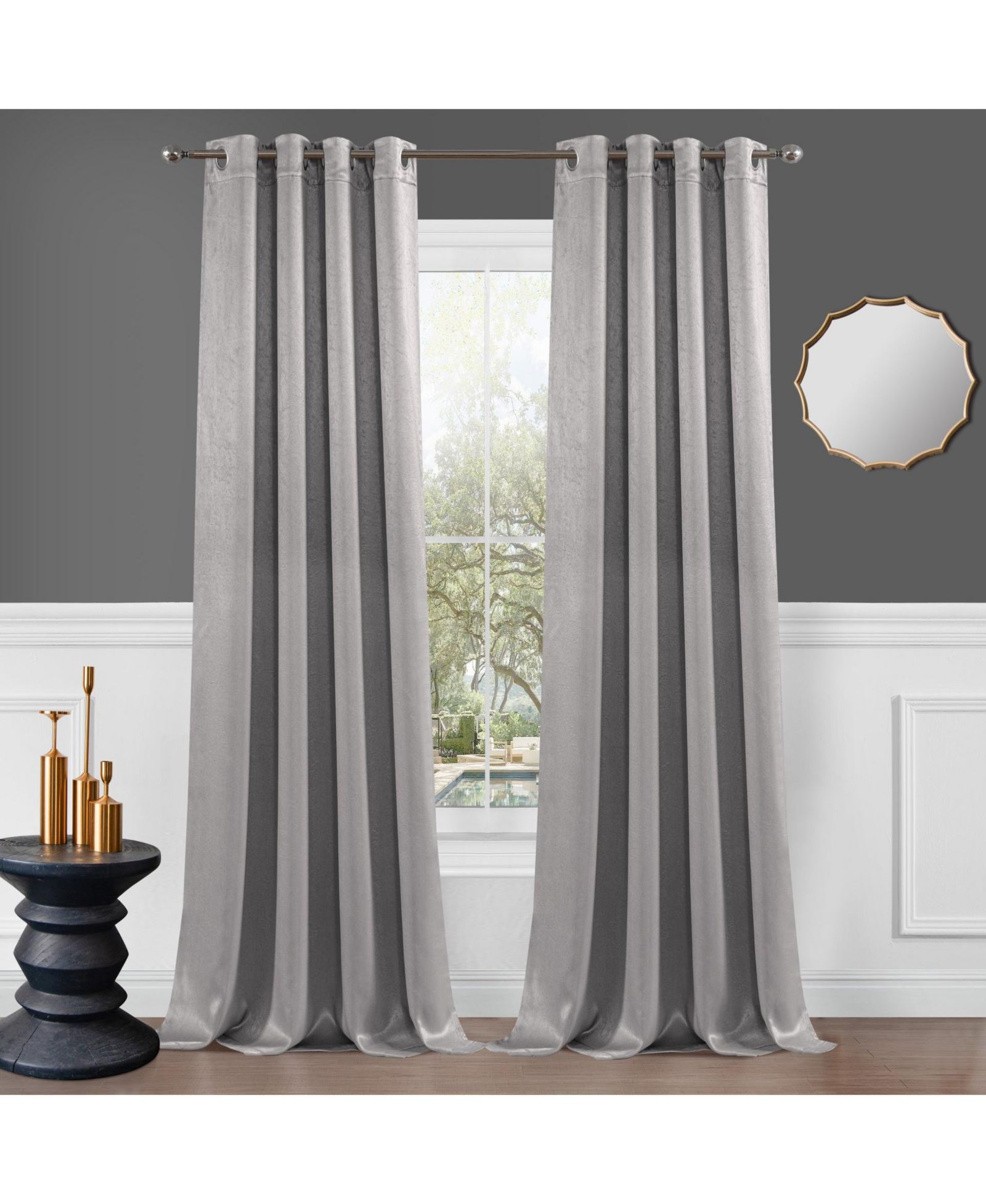 Dainty Home Brookville шторы блэкаут, 52" W x 84" L